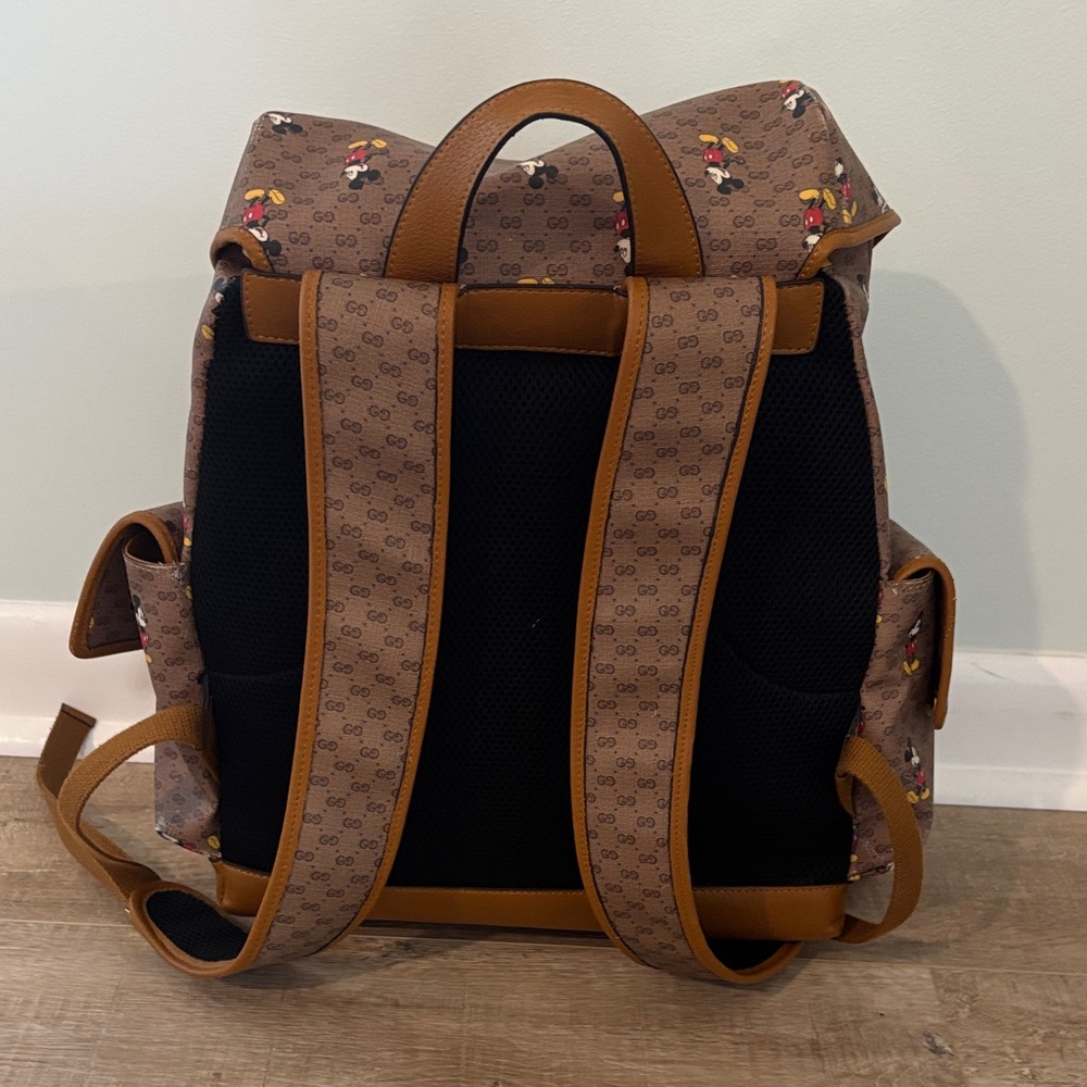 Gucci Brown Mickey Mouse Backpack - Picture 7 of 14